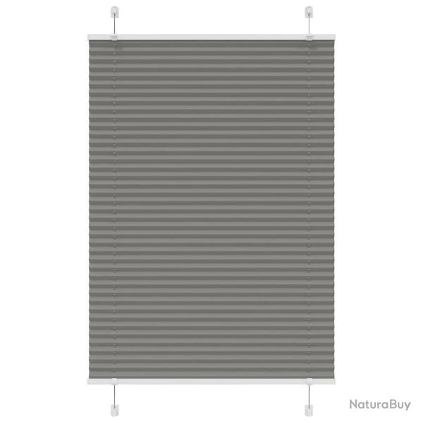Store pliss� anthracite 85x150 cm largeur du tissu 84,4 cm alsavelo