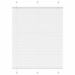 Store pliss&eacute; blanc 110x150cm largeur du tissu 109,4cm polyester alsavelo