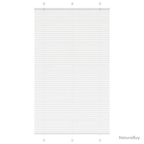 Store pliss� blanc 115x200cm largeur du tissu 114,4cm polyester alsavelo