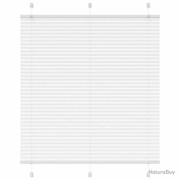 Store pliss� blanc 115x150cm largeur du tissu 114,4cm polyester alsavelo