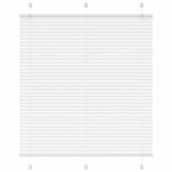 Store pliss&eacute; blanc 115x100cm largeur du tissu 114,4cm polyester alsavelo