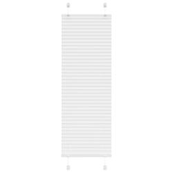 Store pliss&eacute; blanc 45x150 cm largeur du tissu 44,4 cm polyester alsavelo