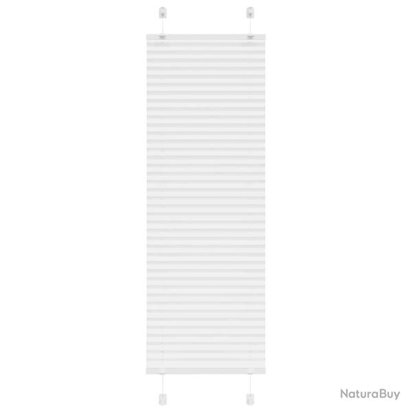 Store pliss� blanc 45x150 cm largeur du tissu 44,4 cm polyester alsavelo