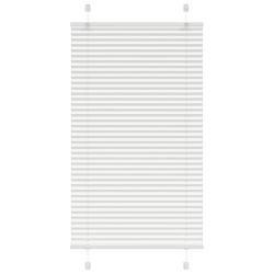 Store pliss&eacute; blanc 75x150 cm largeur du tissu 74,4 cm polyester alsavelo