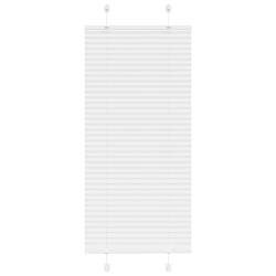 Store pliss&eacute; blanc 60x100 cm largeur du tissu 59,4 cm polyester alsavelo