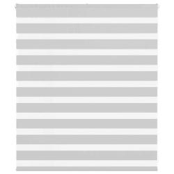 Store z&egrave;bre gris clair largeur du tissu 120,9 cm polyester alsavelo