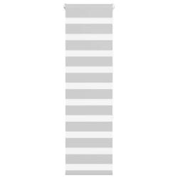 Store z&egrave;bre gris clair largeur du tissu 40,9 cm polyester alsavelo