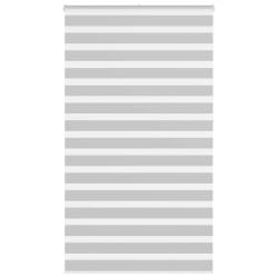 Store z&egrave;bre gris clair largeur du tissu 115,9 cm polyester alsavelo