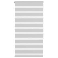 Store z&egrave;bre gris clair largeur du tissu 65,9 cm polyester alsavelo