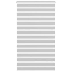 Store z&egrave;bre gris clair largeur du tissu 125,9 cm polyester alsavelo