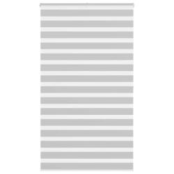 Store z&egrave;bre gris clair largeur du tissu 120,9 cm polyester alsavelo