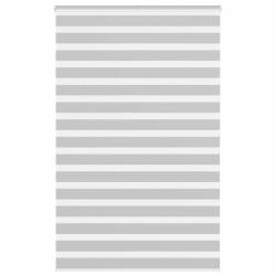 Store z&egrave;bre gris clair largeur du tissu 135,9 cm polyester alsavelo