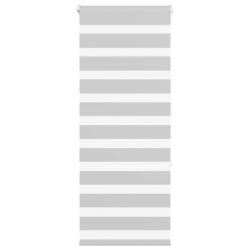 Store z&egrave;bre gris clair largeur du tissu 55,9 cm polyester alsavelo