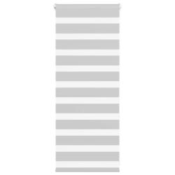 Store z&egrave;bre gris clair largeur du tissu 60,9 cm polyester alsavelo