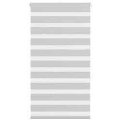 Store z&egrave;bre gris clair largeur du tissu 50,9 cm polyester alsavelo