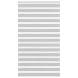 Store z&egrave;bre gris clair largeur du tissu 130,9 cm polyester alsavelo