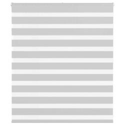 Store z&egrave;bre gris clair largeur du tissu 130,9 cm polyester alsavelo