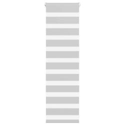 Store z&egrave;bre gris clair largeur du tissu 35,9 cm polyester alsavelo