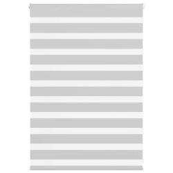 Store z&egrave;bre gris clair largeur du tissu 100,9 cm polyester alsavelo