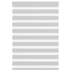 Store z&egrave;bre gris clair largeur du tissu 105,9 cm polyester alsavelo