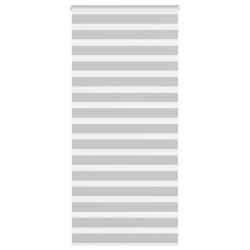 Store z&egrave;bre gris clair largeur du tissu 100,9 cm polyester alsavelo