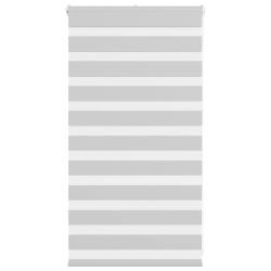 Store z&egrave;bre gris clair largeur du tissu 70,9 cm polyester alsavelo