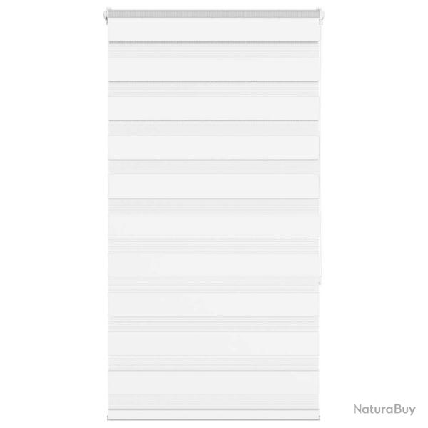 Store z�bre blanc 80x150 cm largeur du tissu 75,9 cm polyester alsavelo