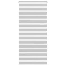 Store z&egrave;bre gris clair largeur du tissu 100,9 cm polyester alsavelo