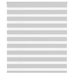 Store z&egrave;bre gris clair largeur du tissu 115,9 cm polyester alsavelo