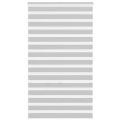 Store z&egrave;bre gris clair largeur du tissu 115,9 cm polyester alsavelo