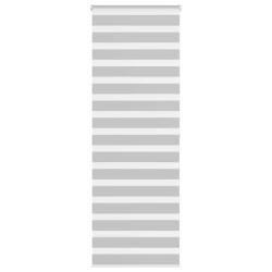 Store z&egrave;bre gris clair largeur du tissu 75,9 cm polyester alsavelo