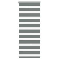 Store z&egrave;bre gris fonc&eacute; largeur du tissu 55,9 cm polyester alsavelo