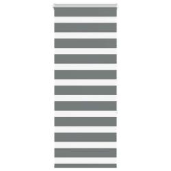 Store z&egrave;bre gris fonc&eacute; largeur du tissu 50,9 cm polyester alsavelo