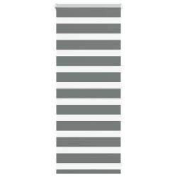 Store z&egrave;bre gris fonc&eacute; largeur du tissu 60,9 cm polyester alsavelo