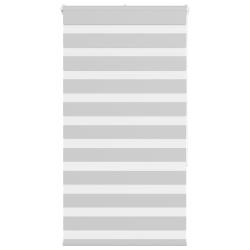 Store z&egrave;bre gris clair largeur du tissu 75,9 cm polyester alsavelo