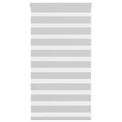 Store z&egrave;bre gris clair largeur du tissu 75,9 cm polyester alsavelo