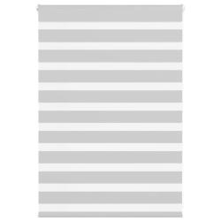 Store z&egrave;bre gris clair largeur du tissu 95,9 cm polyester alsavelo