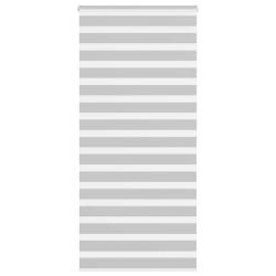 Store z&egrave;bre gris clair largeur du tissu 95,9 cm polyester alsavelo