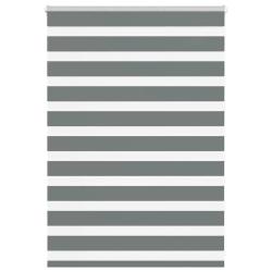 Store z&egrave;bre gris fonc&eacute; largeur du tissu 90,9 cm polyester alsavelo