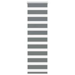 Store z&egrave;bre gris fonc&eacute; largeur du tissu 45,9 cm polyester alsavelo