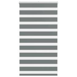 Store z&egrave;bre gris fonc&eacute; largeur du tissu 65,9 cm polyester alsavelo