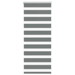 Store z&egrave;bre gris fonc&eacute; largeur du tissu 50,9 cm polyester alsavelo