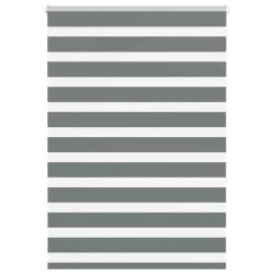 Store z&egrave;bre gris fonc&eacute; largeur du tissu 90,9 cm polyester alsavelo