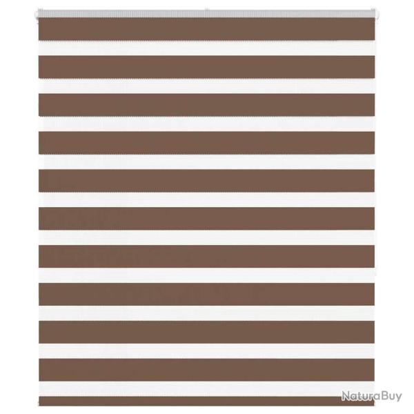 Store z�bre marron 125x150cm largeur du tissu 120,9cm polyester alsavelo