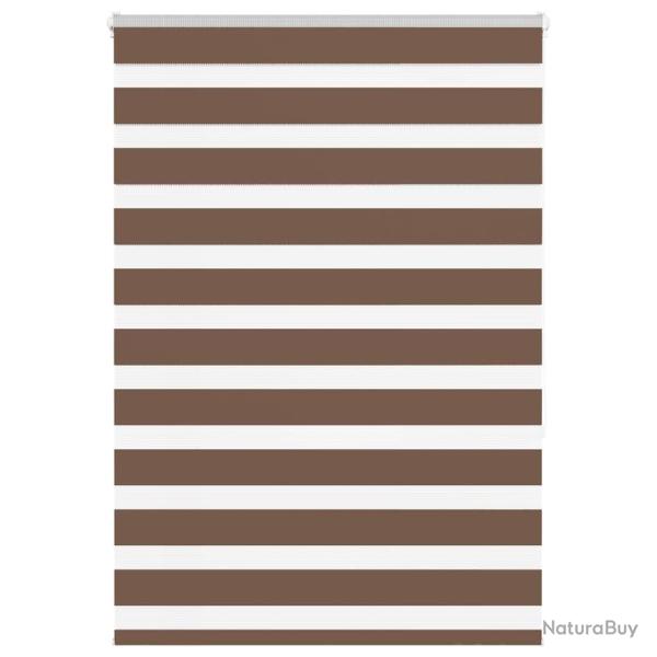 Store z�bre marron 115x150cm largeur du tissu 110,9cm polyester alsavelo