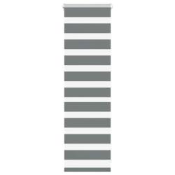 Store z&egrave;bre gris fonc&eacute; largeur du tissu 45,9 cm polyester alsavelo