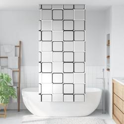 Store enrouleur de douche 100x240 cm largeur du tissu 96 cm alsavelo
