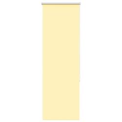 Store enrouleur occultant jaune largeur du tissu 40,7 cm alsavelo