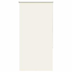 Store enrouleur occultant blanc cass&eacute; largeur du tissu 80,7 cm alsavelo