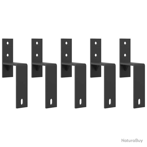 Supports de d�rivation pour portes de grange 5 pcs rails plats